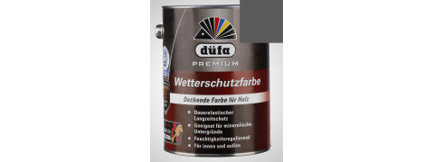 Акриловая эмаль антрацит (графит) 2,5л Dufa Wetterschutzfarbe, Германия
