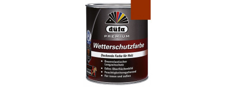 Акриловая эмаль коричневая 0,75л Dufa Wetterschutzfarbe, Германия