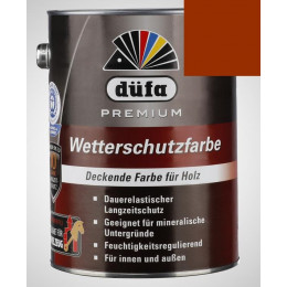 Акриловая эмаль коричневая 2,5л Dufa Wetterschutzfarbe, Германия