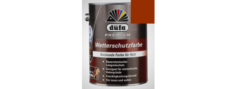 Акриловая эмаль коричневая 2,5л Dufa Wetterschutzfarbe, Германия