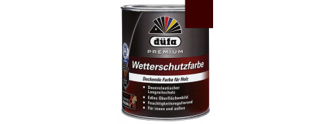 Акриловая эмаль шоколадно-коричневая 0,75л Dufa Wetterschutzfarbe, Германия