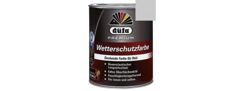 Акриловая эмаль серая 0,75л Dufa Wetterschutzfarbe, Германия